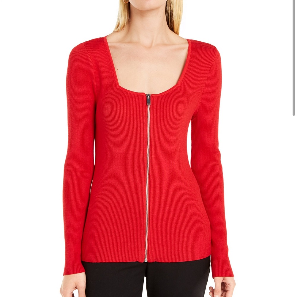 INC Zip Sweater